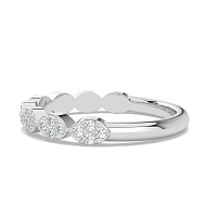 Marquise Shaped Natural Diamond Stacker Ring 0.20cts Total Weight