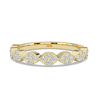 Marquise Shaped Natural Diamond Stacker Ring 0.20cts Total Weight