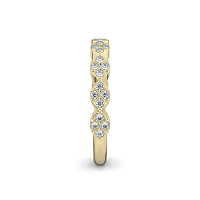 Marquise Shaped Natural Diamond Stacker Ring 0.20cts Total Weight