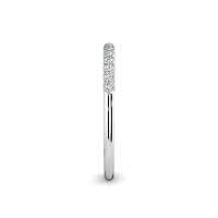 Thin Natural Diamond Stacker Ring 0.12cts Total Weight