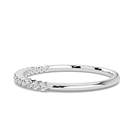 Thin Natural Diamond Stacker Ring 0.12cts Total Weight