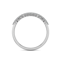 Thin Natural Diamond Stacker Ring 0.12cts Total Weight