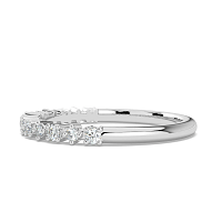 Claw Set Stacker Wedding Ring with Natural Diamonds 0.15ct Total Weight