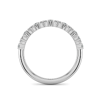 Claw Set Stacker Wedding Ring with Natural Diamonds 0.15ct Total Weight