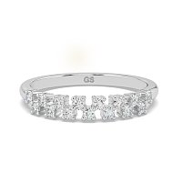 Cluster Claw Set Stacker Ring