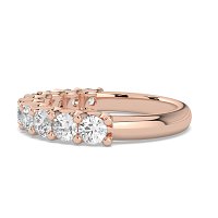 Stacker Ring with U-shaped Prong Setting