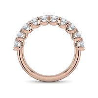 Stacker Ring with U-shaped Prong Setting