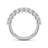 Stacker Ring with U-shaped Prong Setting