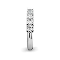 Stacker Ring with U-shaped Prong Setting