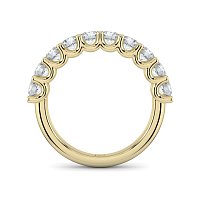 Stacker Ring with U-shaped Prong Setting