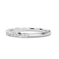 Marquise Shaped Stacker Ring
