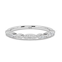 Marquise Shaped Stacker Ring