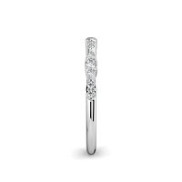 Marquise Shaped Stacker Ring