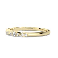 Marquise Shaped Stacker Ring