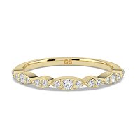 Marquise Shaped Stacker Ring