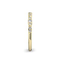 Marquise Shaped Stacker Ring