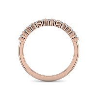 Stacker Ring with Shared Claws Diamonds of 0.24cts