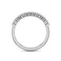 Stacker Ring with Shared Claws Diamonds of 0.24cts