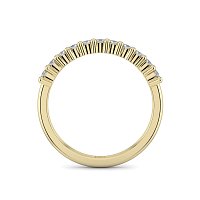 Stacker Ring with Shared Claws Diamonds of 0.24cts