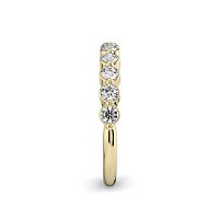 Stacker Ring with Shared Claws Diamonds of 0.50cts