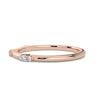 Cluster with 3 Diamonds Stacker Ring