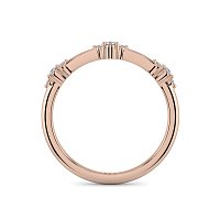 Cluster with 3 Diamonds Stacker Ring