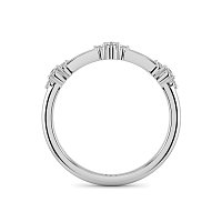 Cluster with 3 Diamonds Stacker Ring