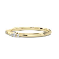 Cluster with 3 Diamonds Stacker Ring
