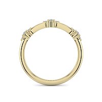 Cluster with 3 Diamonds Stacker Ring