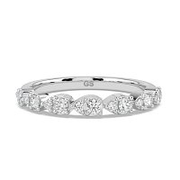 Pear Shaped Stacker Ring