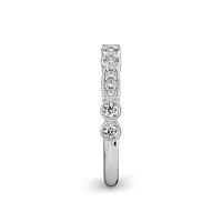 Stacker Ring with Milgrain on Oval and Round Shaped Bezels