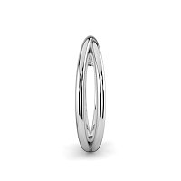 Plain Cross-Over Stacker Ring with Single Diamond