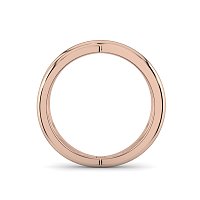Plain Cross-Over Stacker Ring with Single Diamond