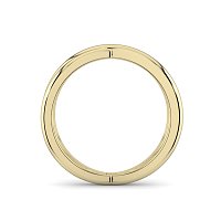 Plain Cross-Over Stacker Ring with Single Diamond