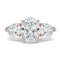 Dalia 3 Stones Pear