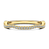 Jana Claw Set Wedding Ring with Natural Diamonds 0.12ct Total Weight