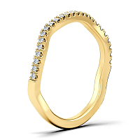 Jana Claw Set Wedding Ring with Natural Diamonds 0.12ct Total Weight