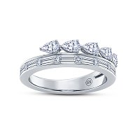 Wedding Ring with LG Diamonds 1.05ct Total Weight