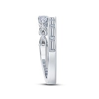 Wedding Ring with LG Diamonds 1.05ct Total Weight