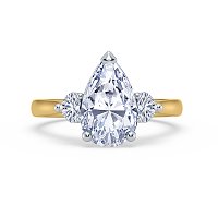 3 Stones Engagement Ring with IGI LG Diamonds 2.63ct Total Weight