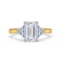 3 Stones Engagement Ring with IGI LG Diamonds 2.58ct Total Weight