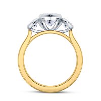 3 Stones Engagement Ring with IGI LG Diamonds 2.16ct Total Weight