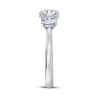 3 Stones Engagement Ring with IGI LG Diamonds 2.04ct Total Weight