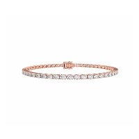 Tennis Bracelet with Horizontal Oval Lab Grown Diamonds 4cts Total Weight