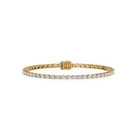 Tennis Bracelet with Horizontal Oval Lab Grown Diamonds 4cts Total Weight