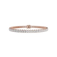 Tennis Bracelet with Vertical Oval Lab Grown Diamonds 6cts Total Weight
