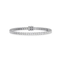 Tennis Bracelet with Vertical Oval Lab Grown Diamonds 6cts Total Weight