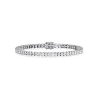 Tennis Bracelet with Vertical Oval Lab Grown Diamonds 6cts Total Weight