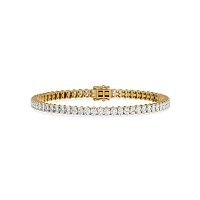 Tennis Bracelet with Vertical Oval Lab Grown Diamonds 5cts Total Weight