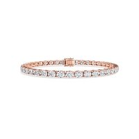 Tennis Bracelet with Horizontal Oval Lab Grown Diamonds 6cts Total Weight